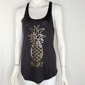 Women's XS Billabong Tank Top Gold Pineapple Gray